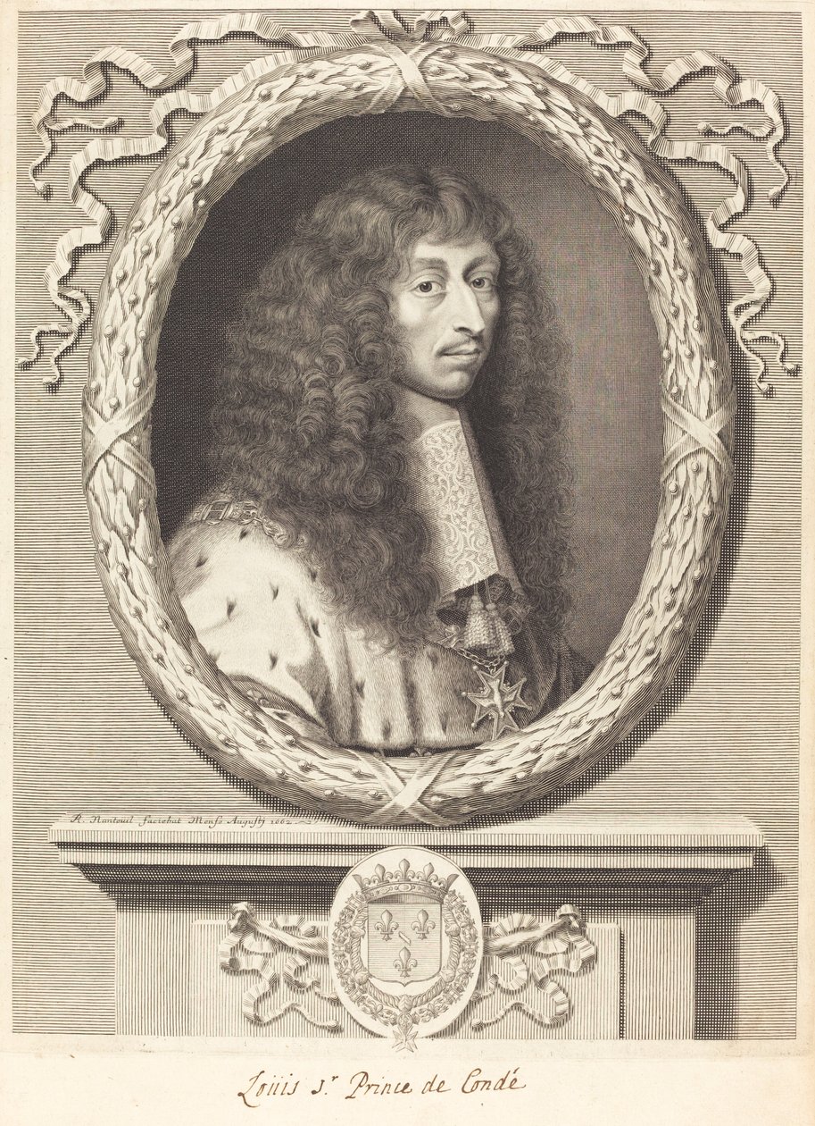 Louis II, princ z Conde od Robert Nanteuil