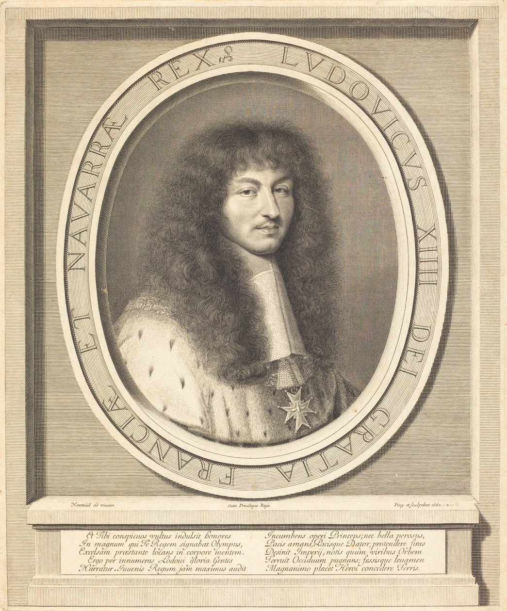 Ludvík XIV od Robert Nanteuil