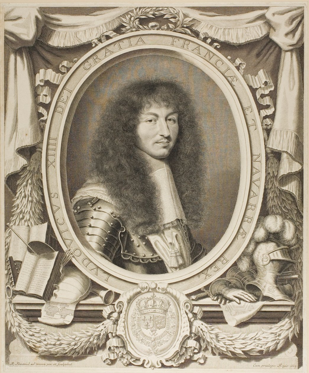Ludvík XIV. od Robert Nanteuil