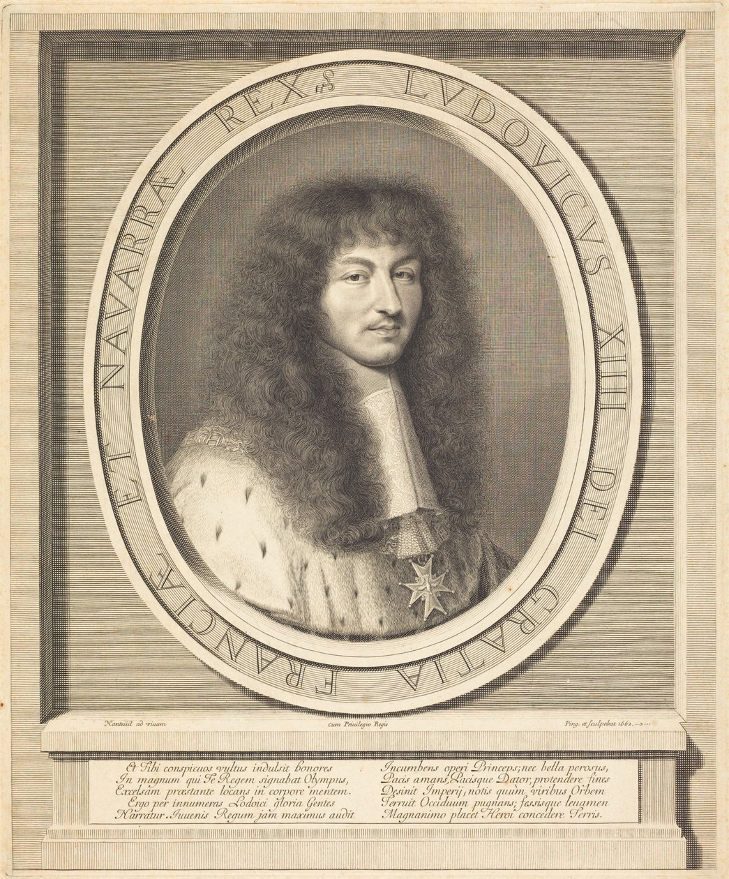 Ludvík XIV. od Robert Nanteuil