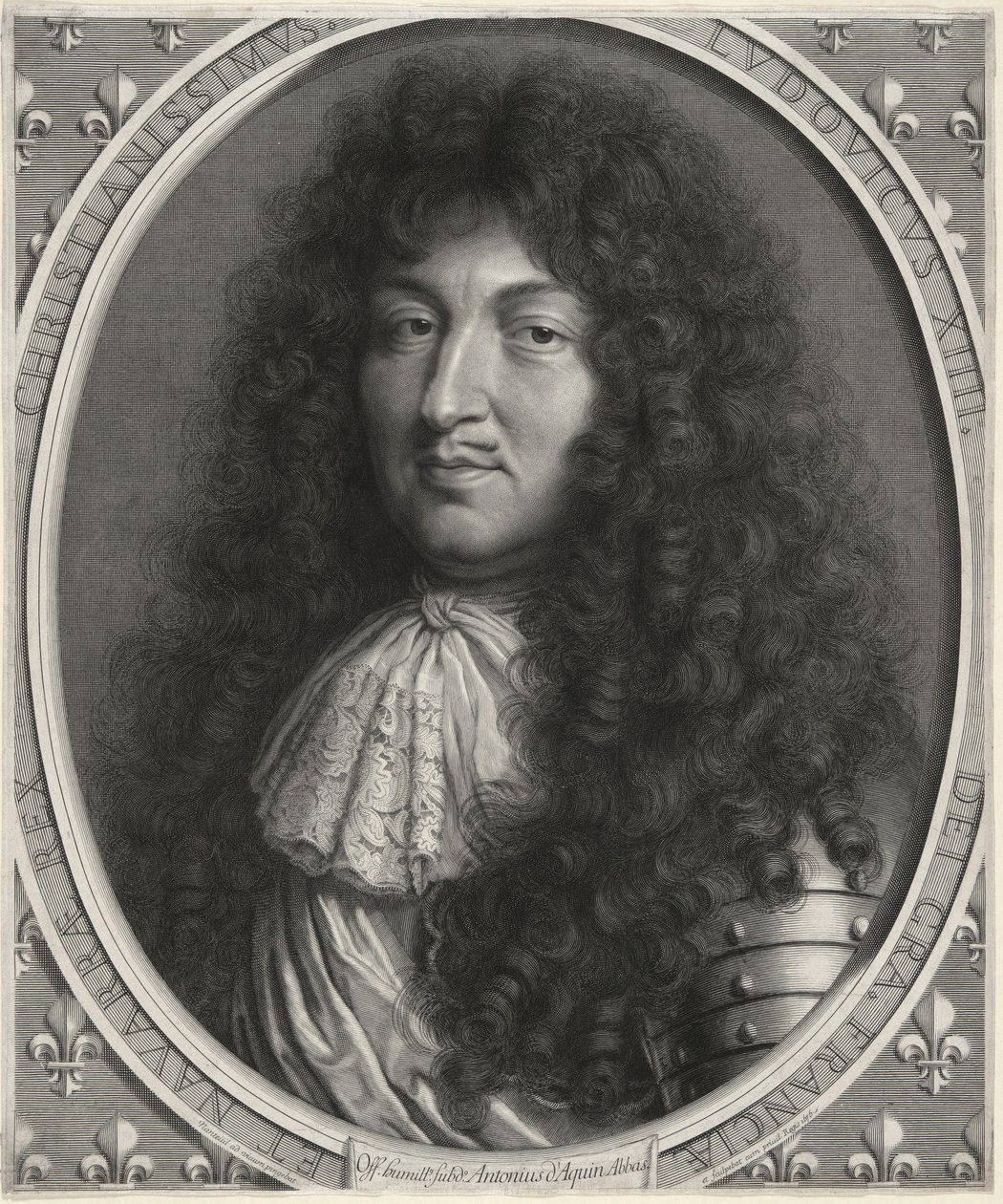 Ludvík XIV., francouzský král (1638-1678) od Robert Nanteuil