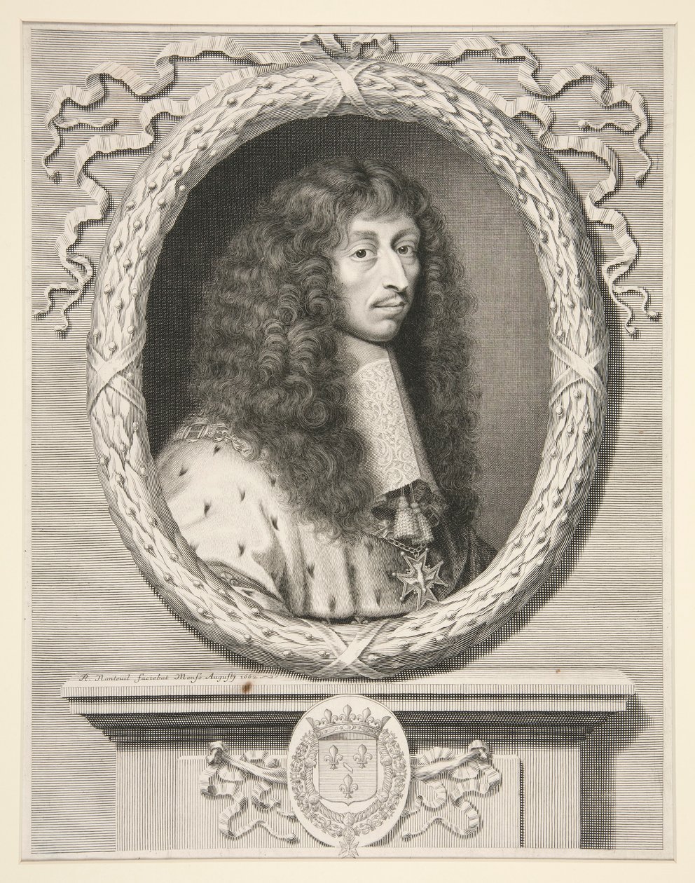 Louis de Bourbon, jménem II., princ z Cond?, přezdívaný? Monsieur le Prince (Louis II de Bourbon, princ z Cond?, přezdívaný Mister Prince) (1621-1686) od Robert Nanteuil