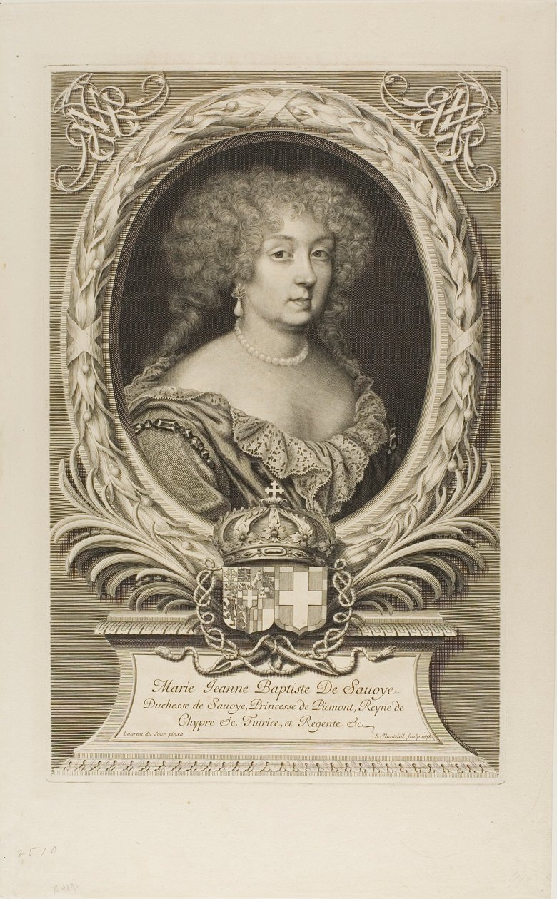 Marie Jeanne Baptiste, vévodkyně Savojská od Robert Nanteuil