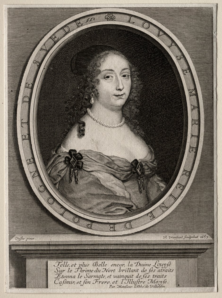 Marie Louise de Gonzague, polská královna, 1653. od Robert Nanteuil