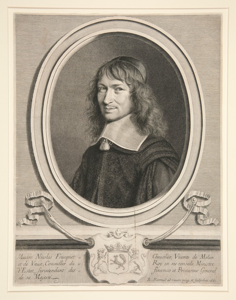 Nicolas Fouquet, superintendent financí (1615-1680) od Robert Nanteuil