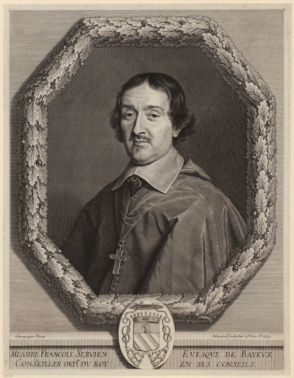 Portrét Françoise Serviena od Robert Nanteuil