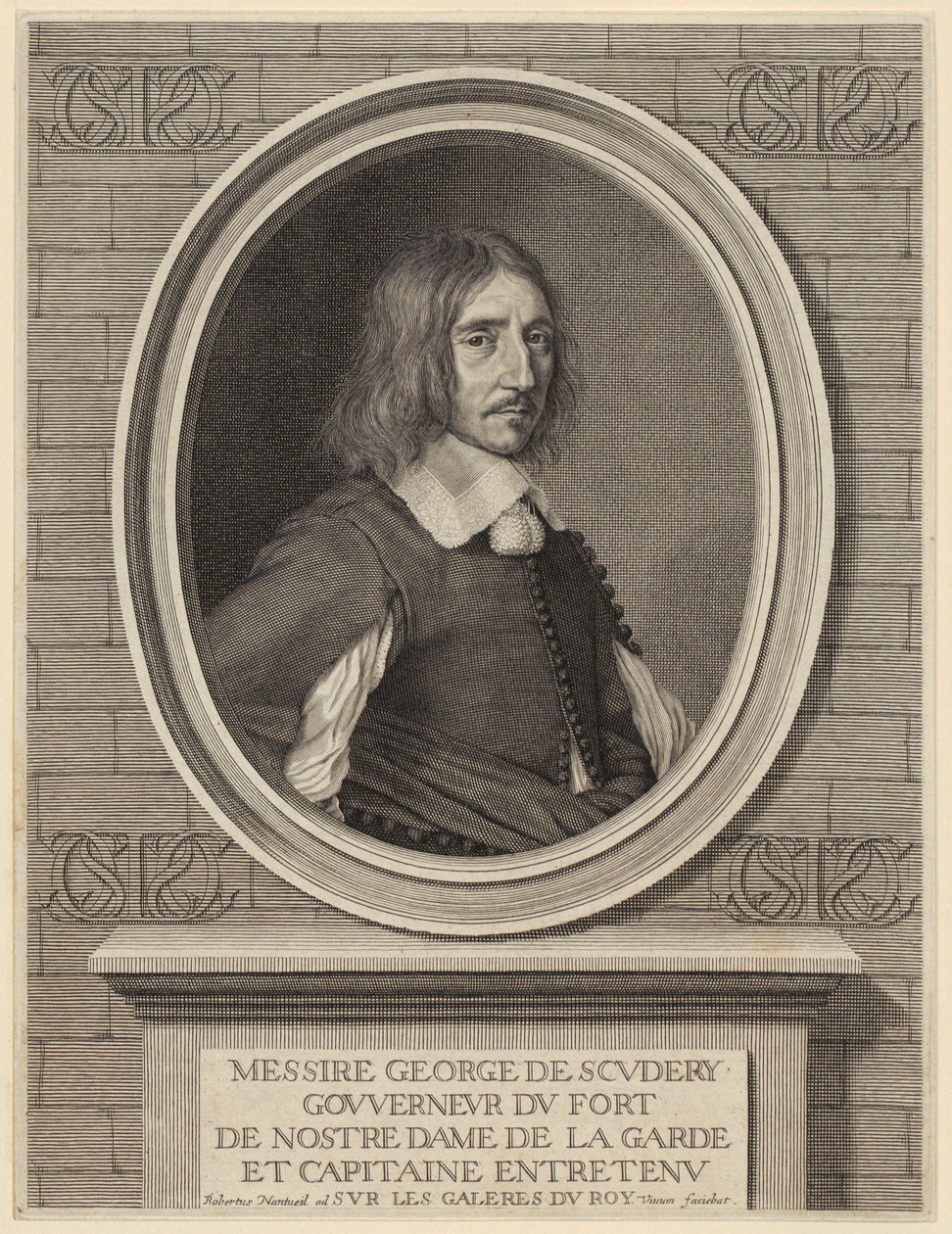 Portrét George de Scudéry od Robert Nanteuil