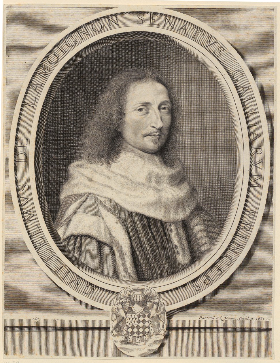 Portrét Guillaume de Lamoignona od Robert Nanteuil