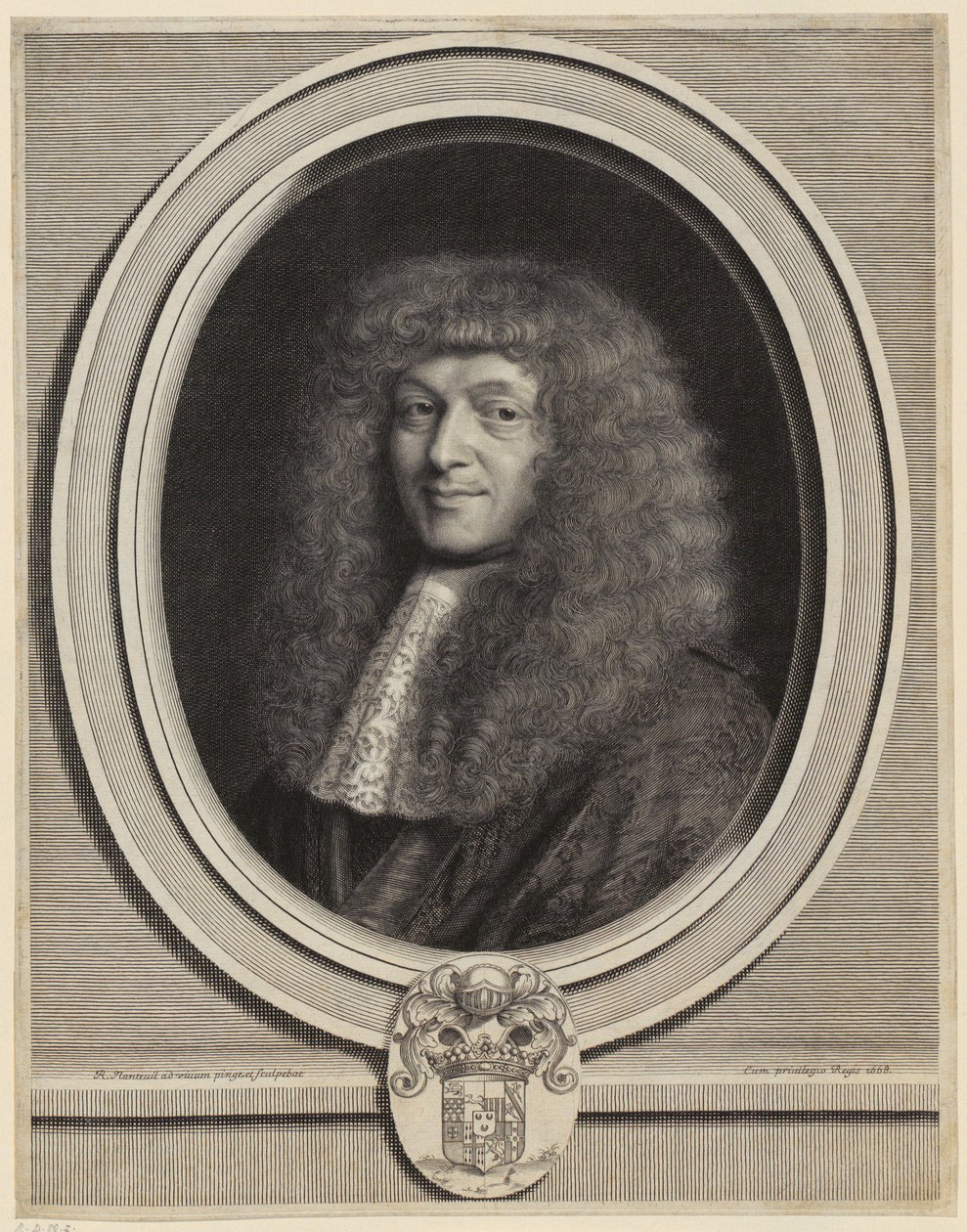 Portrét Honoré Courtina od Robert Nanteuil
