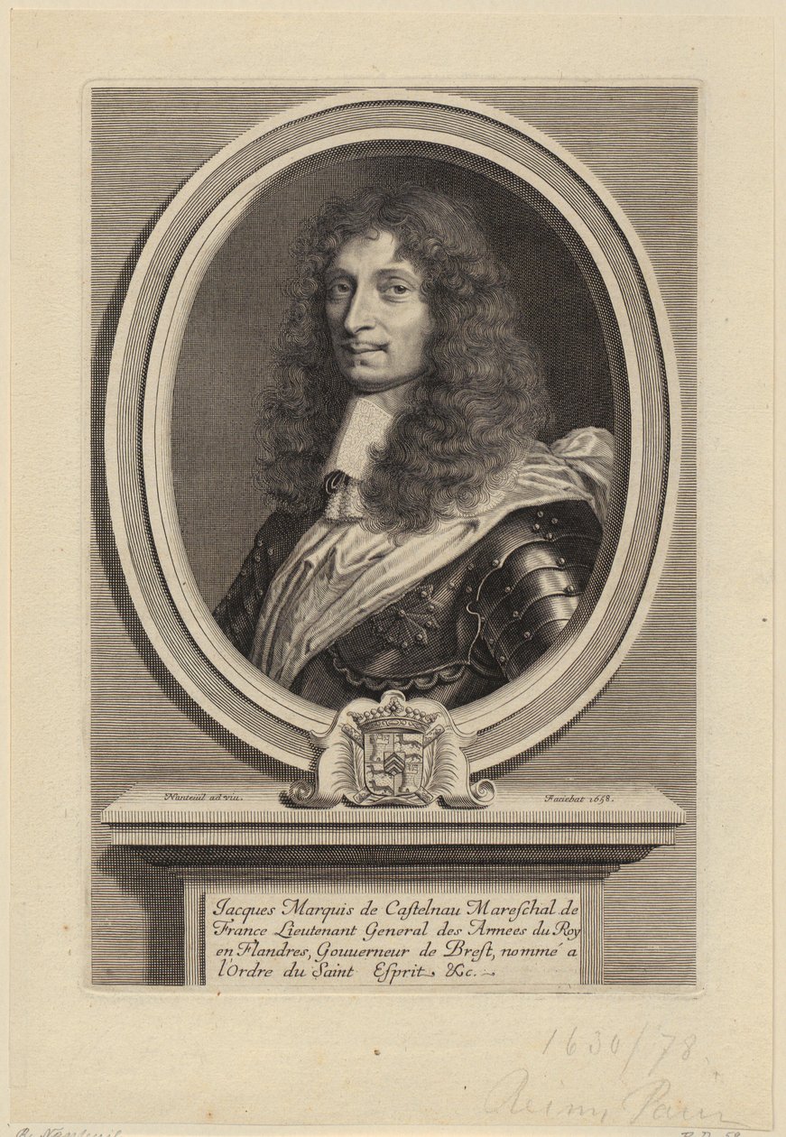 Portrét Jacquese II de Castelnau, francouzského maršála od Robert Nanteuil