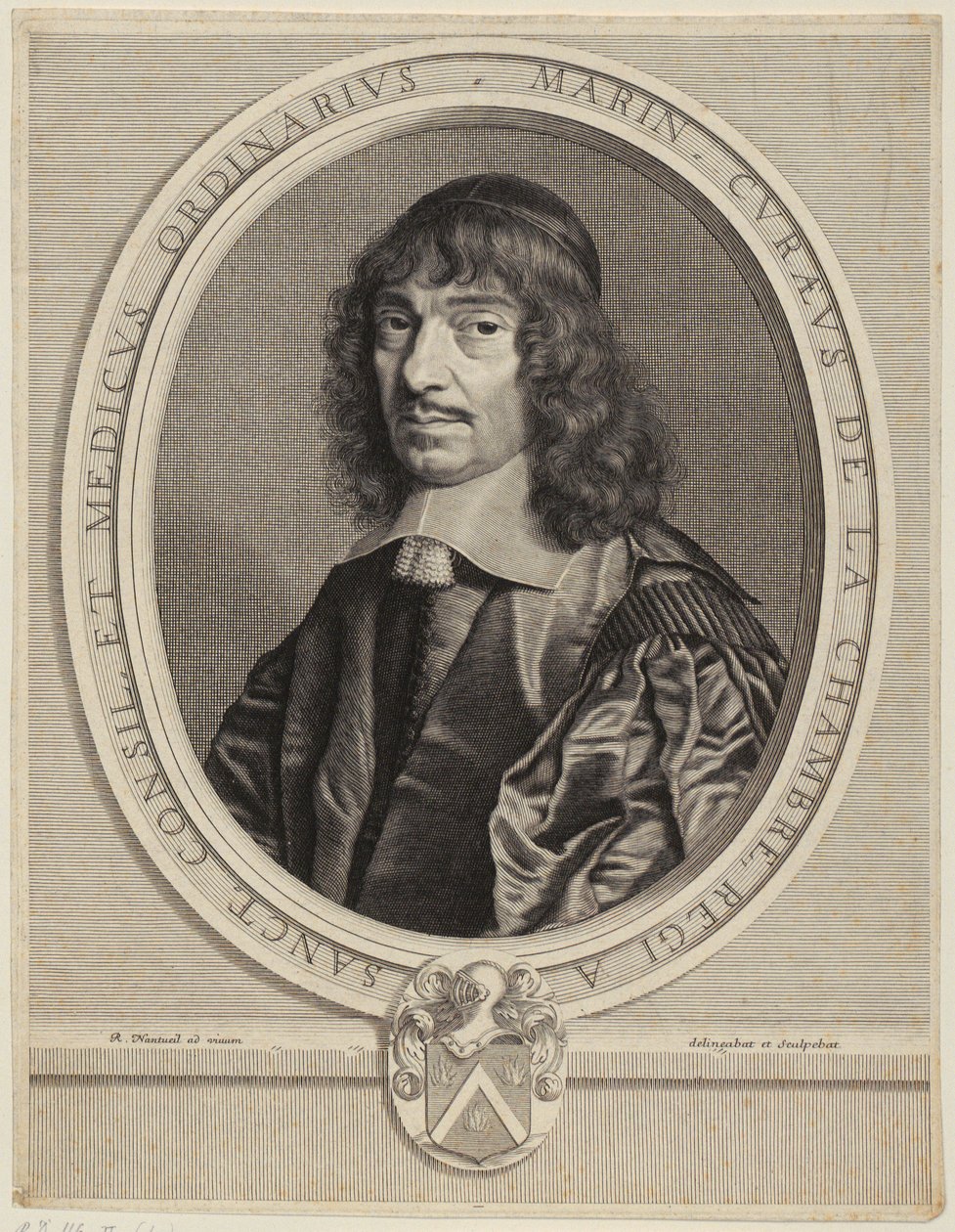 Portrét Marina Cureau de La Chambre od Robert Nanteuil