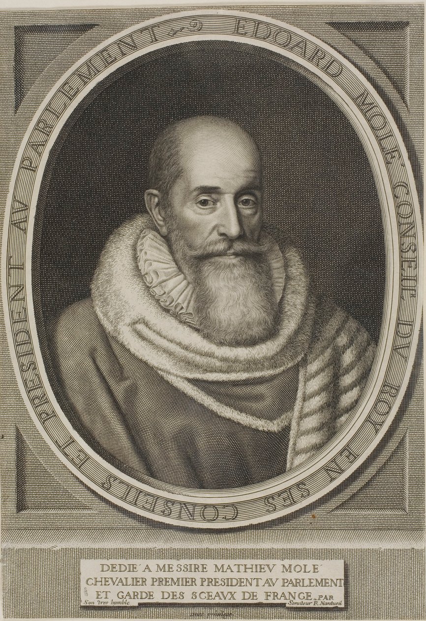 Portrét Edouarda Molého od Robert Nanteuil