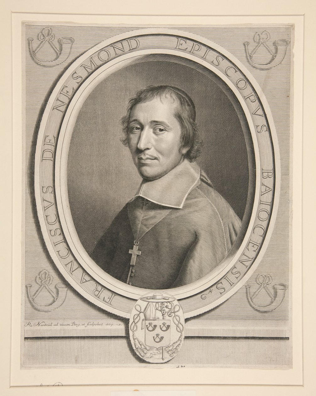 Portrét Françoise-Théodora de Nesmonda, prezidenta? Mortier au Parlement de Paris (hlavní soudce pařížského parlamentu) od Robert Nanteuil