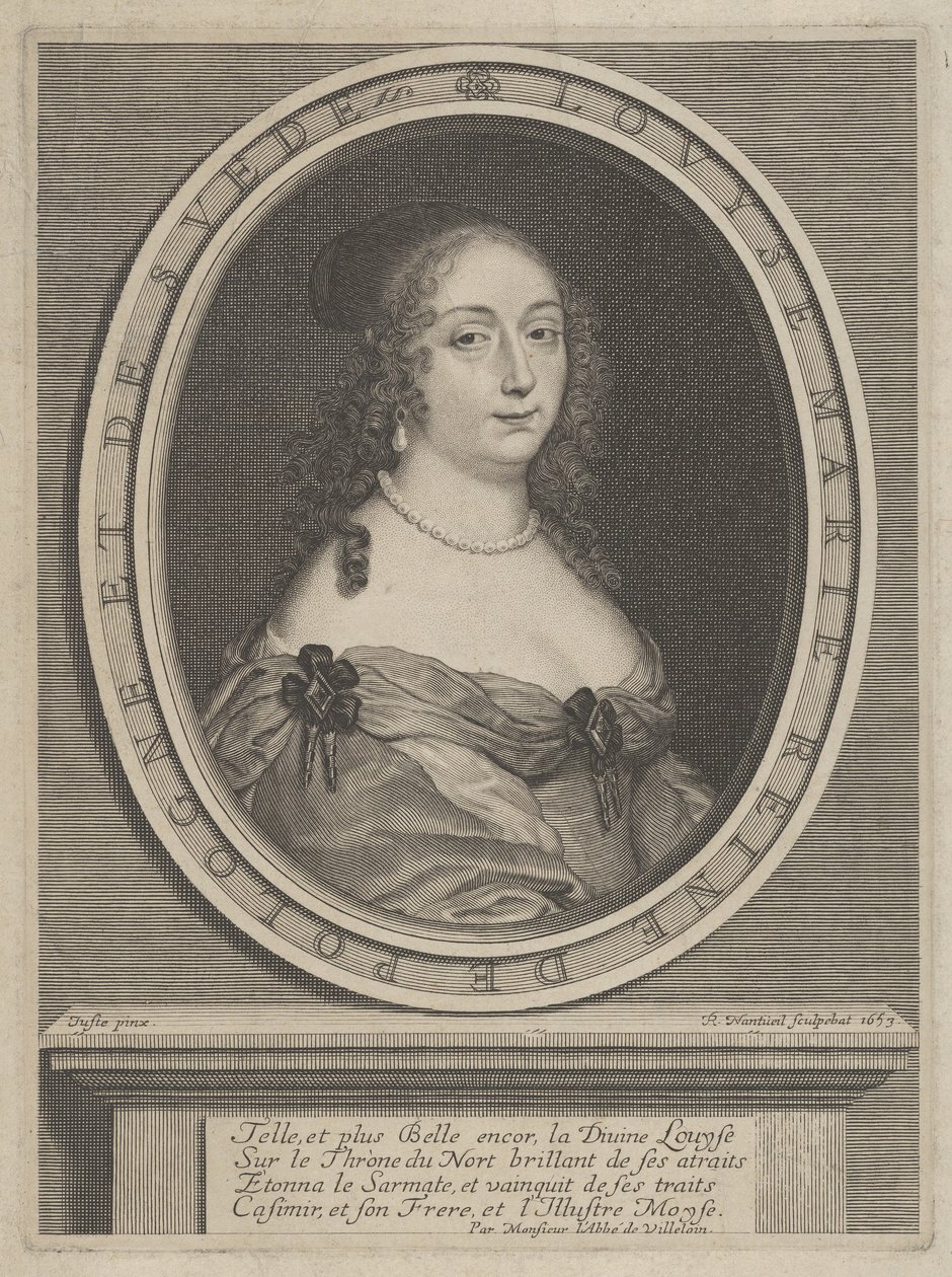 Portrét Louise Marie, královny Polska a Švédska od Robert Nanteuil