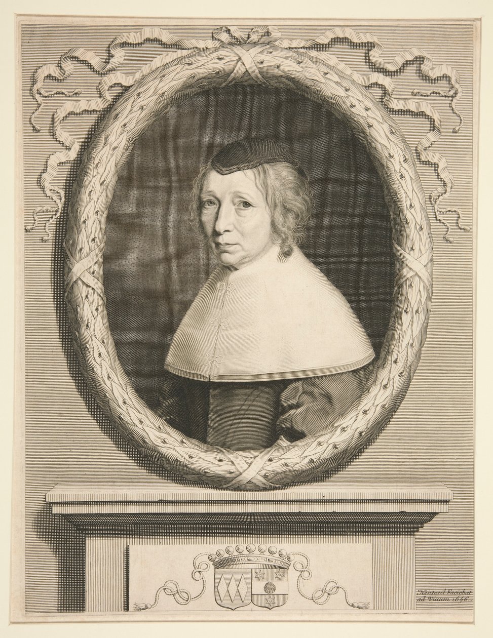 Portrét Marie de Bragelogne (madame Bouthillier) od Robert Nanteuil