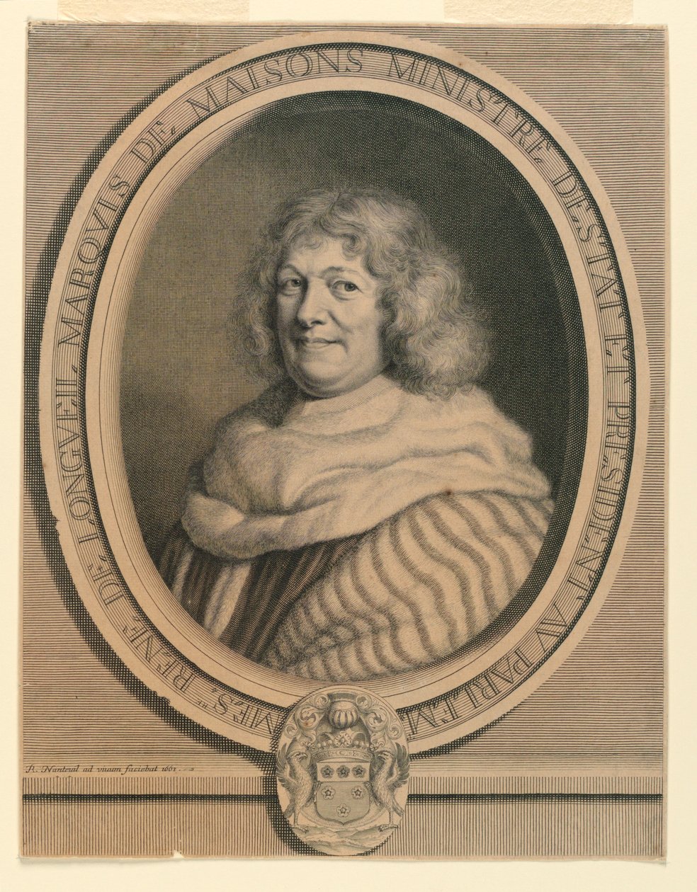 Portrét markýze de Longveil od Robert Nanteuil