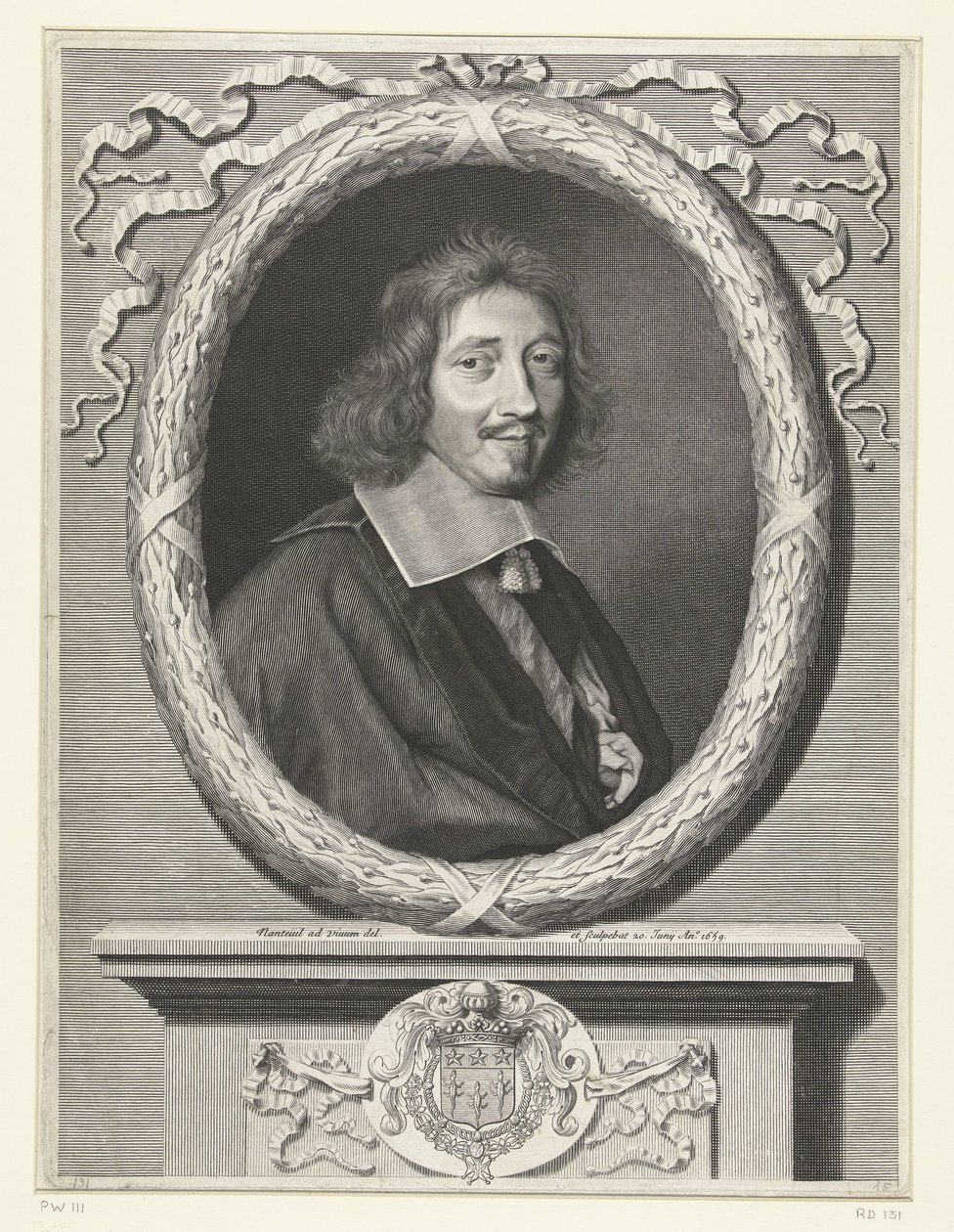 Portrét Michela Le Telliera od Robert Nanteuil