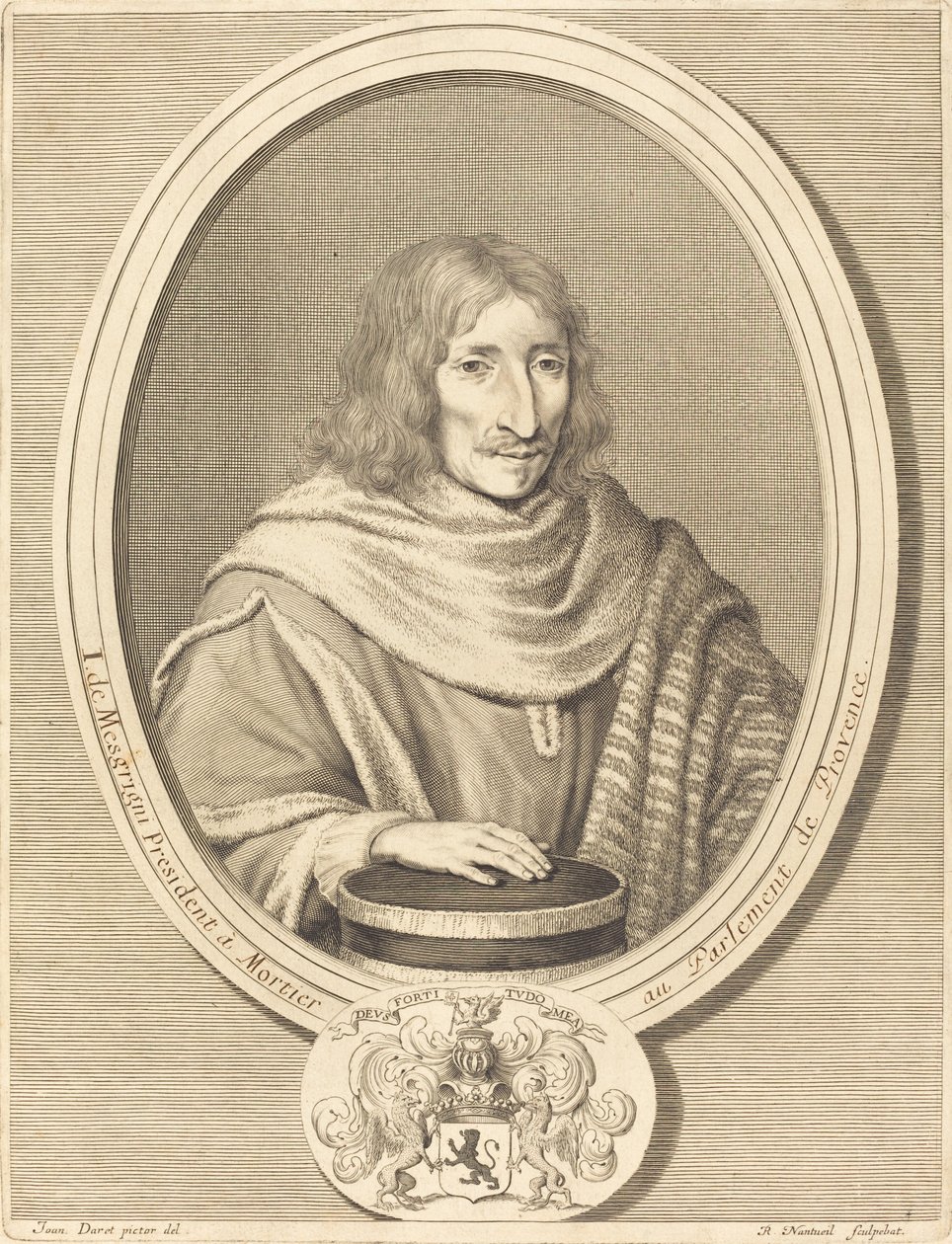 Jean de Mesgrigny od Robert Nanteuil after Jean Daret
