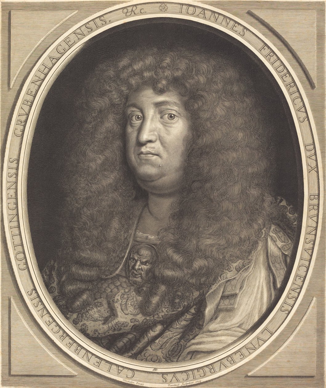 Jean-Frederic, vévoda z Brunswick-Lunebourg (Hannover) od Robert Nanteuil after Jean Michelin