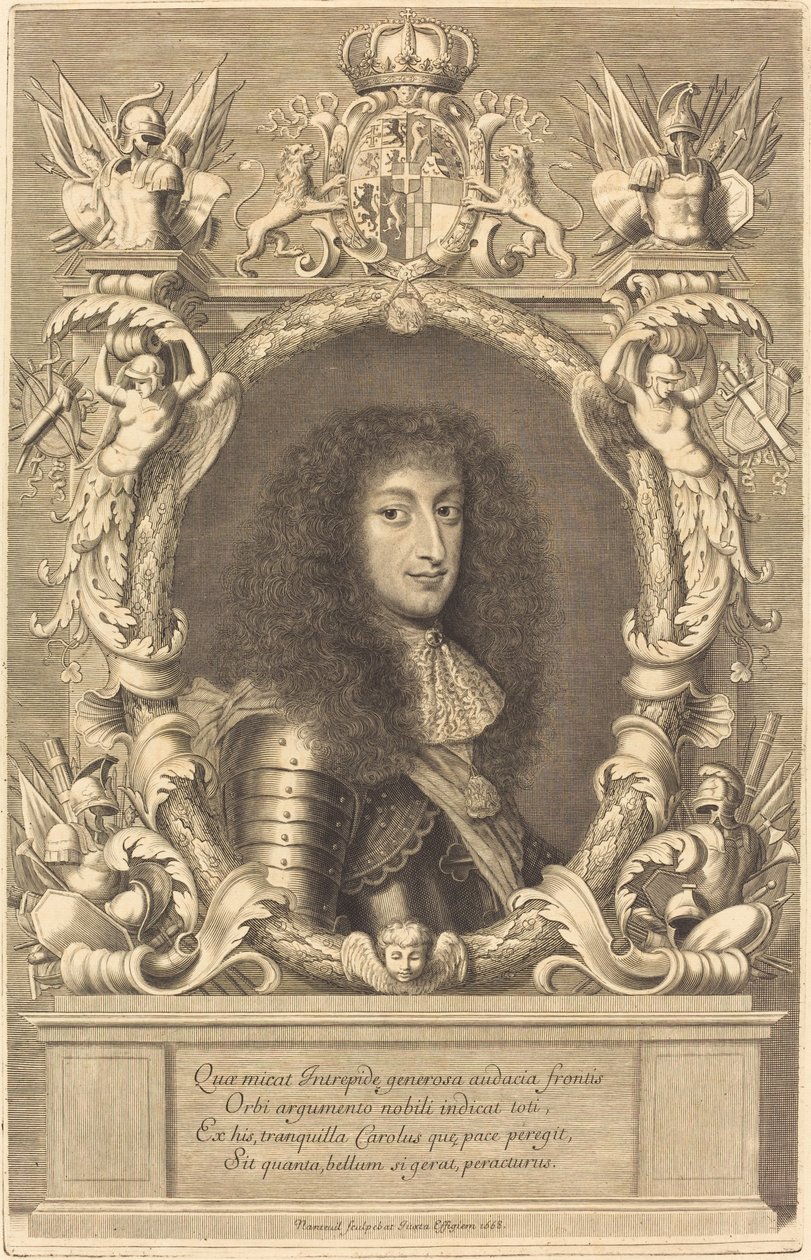 Charles-Emmanuel, vévoda Savojský od Robert Nanteuil after Justus van Verus