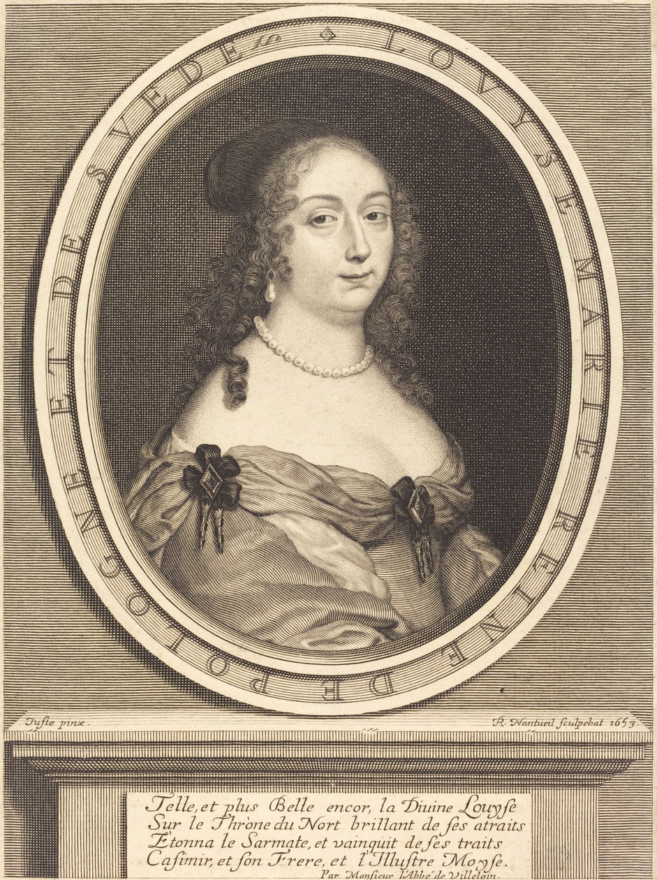 Louis-Marie, polská královna od Robert Nanteuil after Justus van Verus