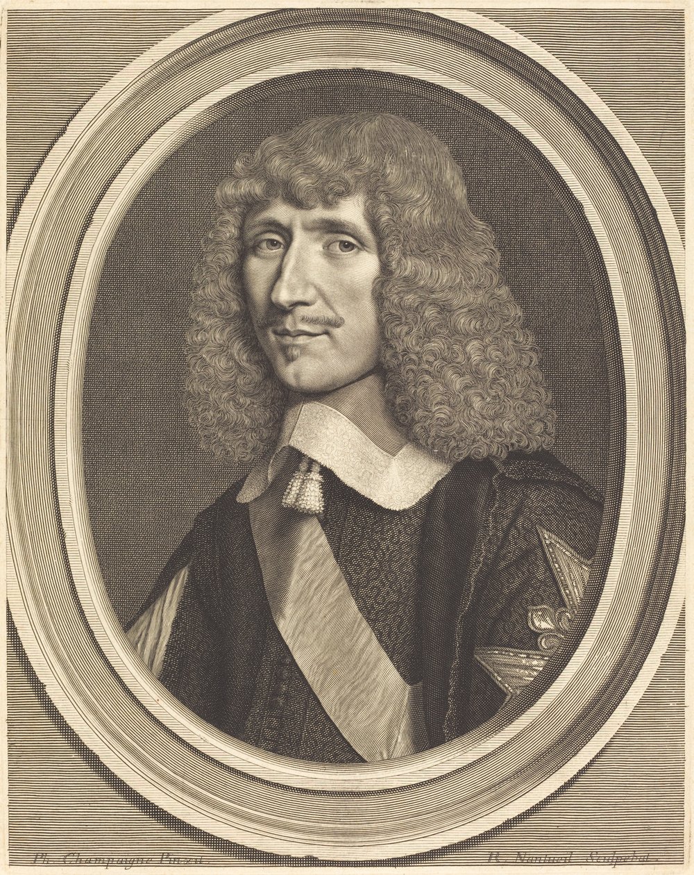 Leon-Bouthillier, hrabě z Chavigny od Robert Nanteuil after Philippe de Champaigne