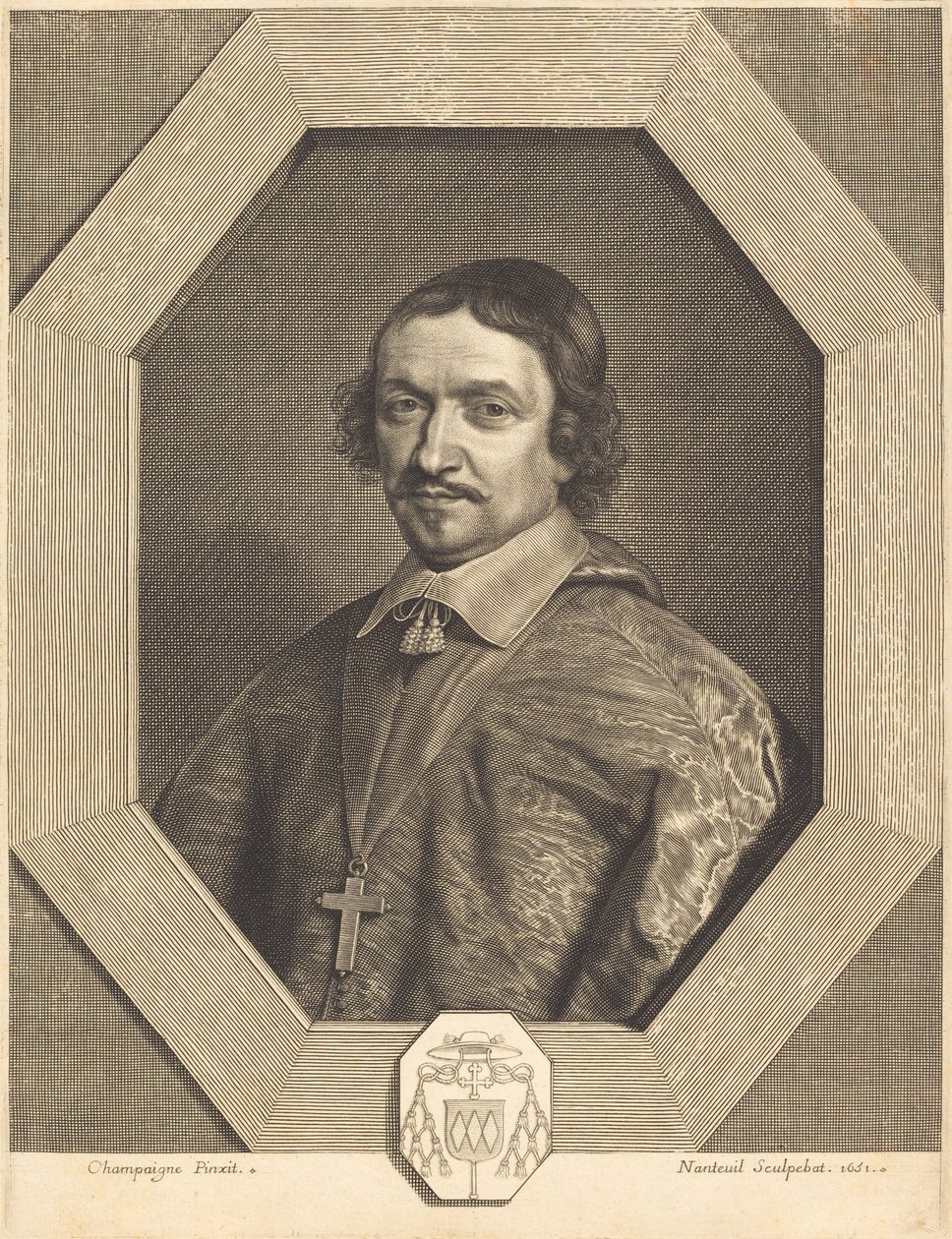 Victor Bouthillier od Robert Nanteuil after Philippe de Champaigne