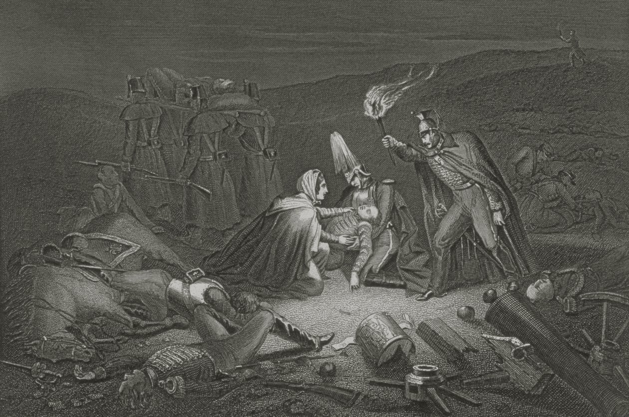 The Battle Field of the Alma, Night after the Battle, vyryl D.J. Libra od Robert Neal Hind