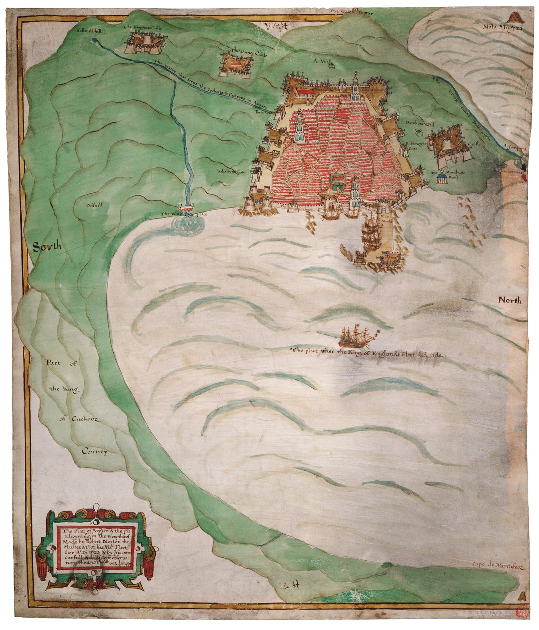 Mapa Alžírského zálivu od Robert Norton