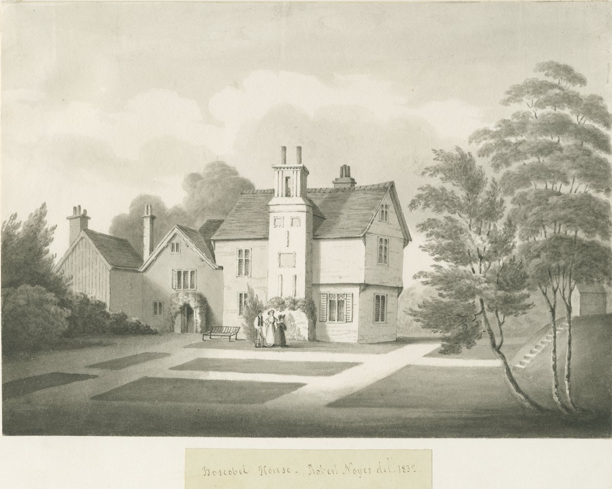 Boscobel House: sépie mytí od Robert Noyes