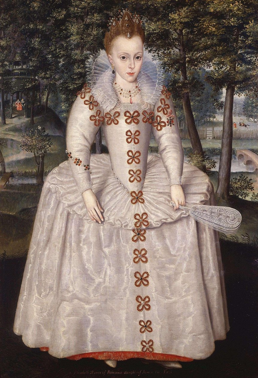 Princezna Alžběta (Alžběta Česká, "Zimní královna"), 1596-1662, sedm let. od Robert Peake the elder