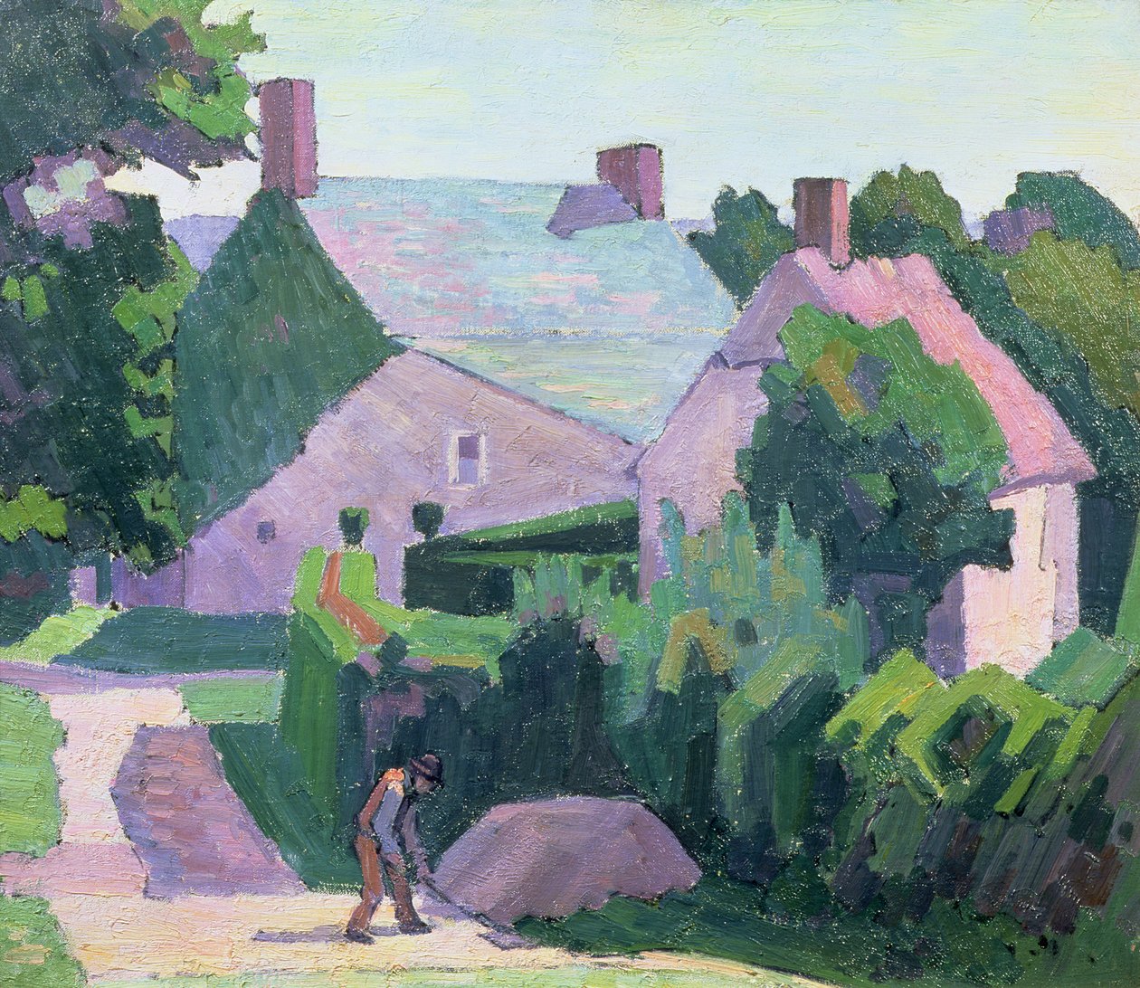 Dunnova chata (olej na plátně) od Robert Polhill Bevan