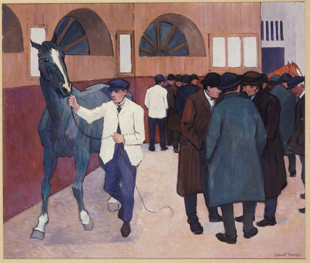 Obchodníci s koňmi na Barbakanu, 1918 od Robert Polhill Bevan