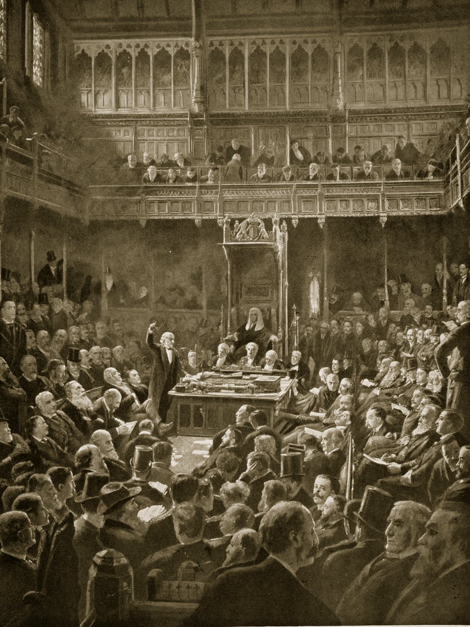 Gladstone představuje Home-Rule Bill, únor 1893 od Robert Ponsonby Staples
