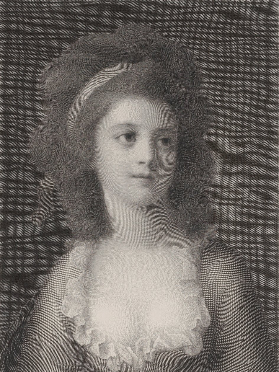 Polodlouhý portrét Sophie nebo Apollonie Heleny Potocké jako mladé dívky, 1872 od Robert Reyher