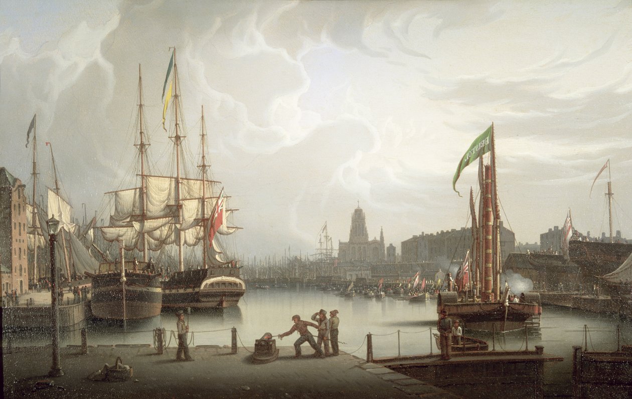 Slavnostní otevření doků, Bristol od Robert Salmon