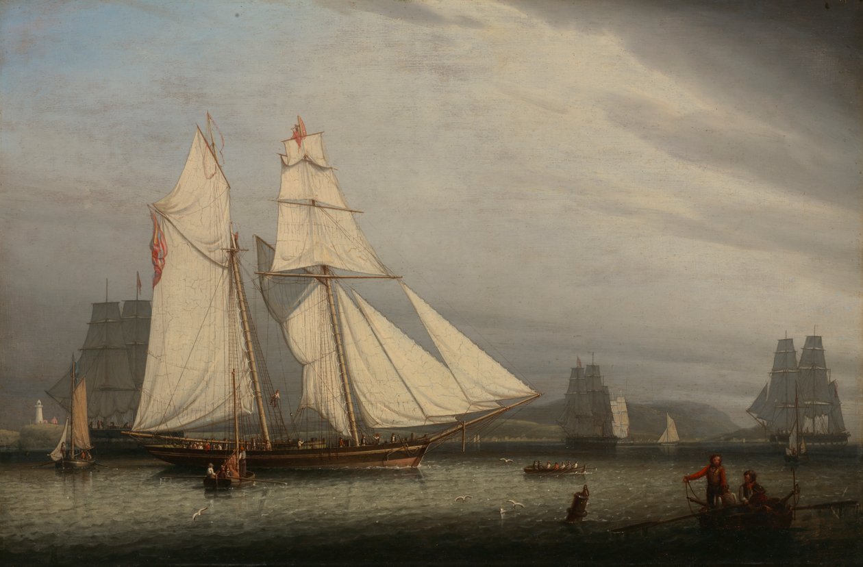 Přístavní scéna, 1842. od Robert Salmon