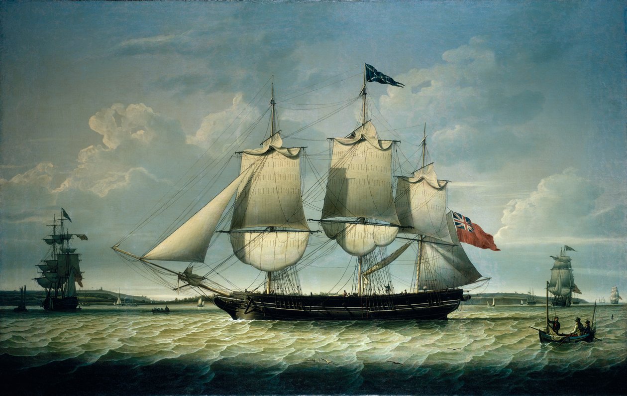 Loď "Ann" u Birkenheadu, asi 1810 (olej na plátně) od Robert Salmon