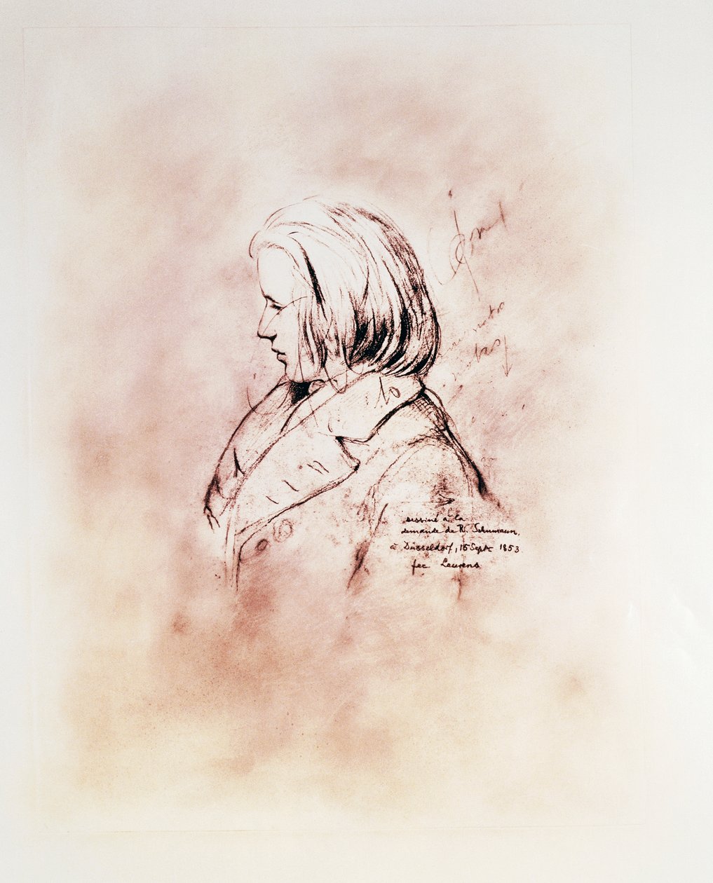 Portrét německého skladatele Johannese Brahmse (Hamburg od Robert Schumann