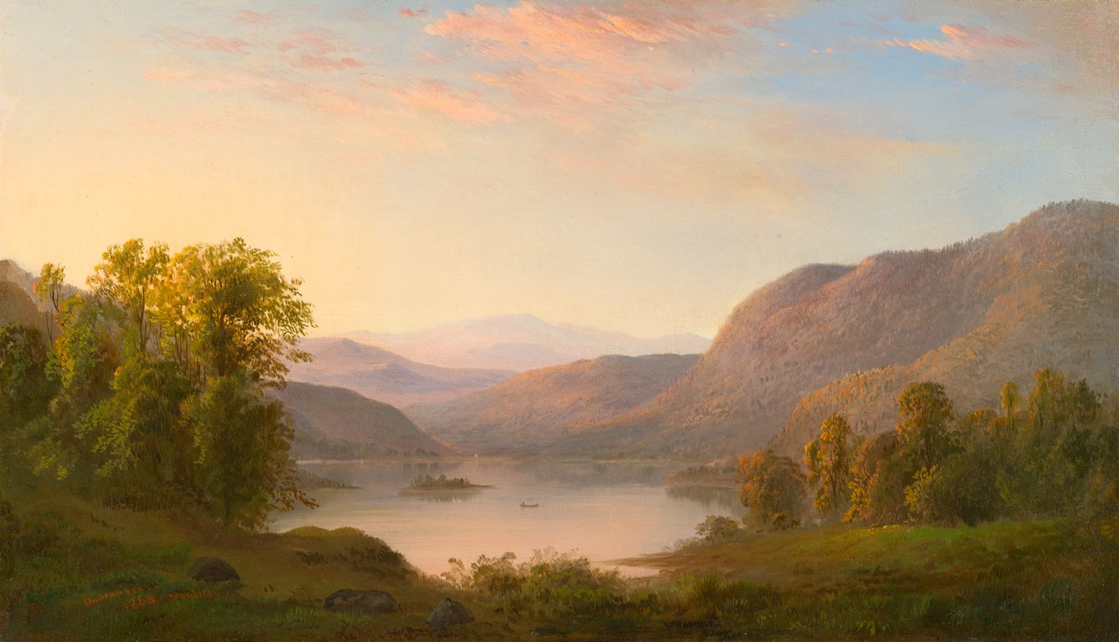 Pohled v Laurentian Mountains, poblíž Québecu od Robert Scott Duncanson