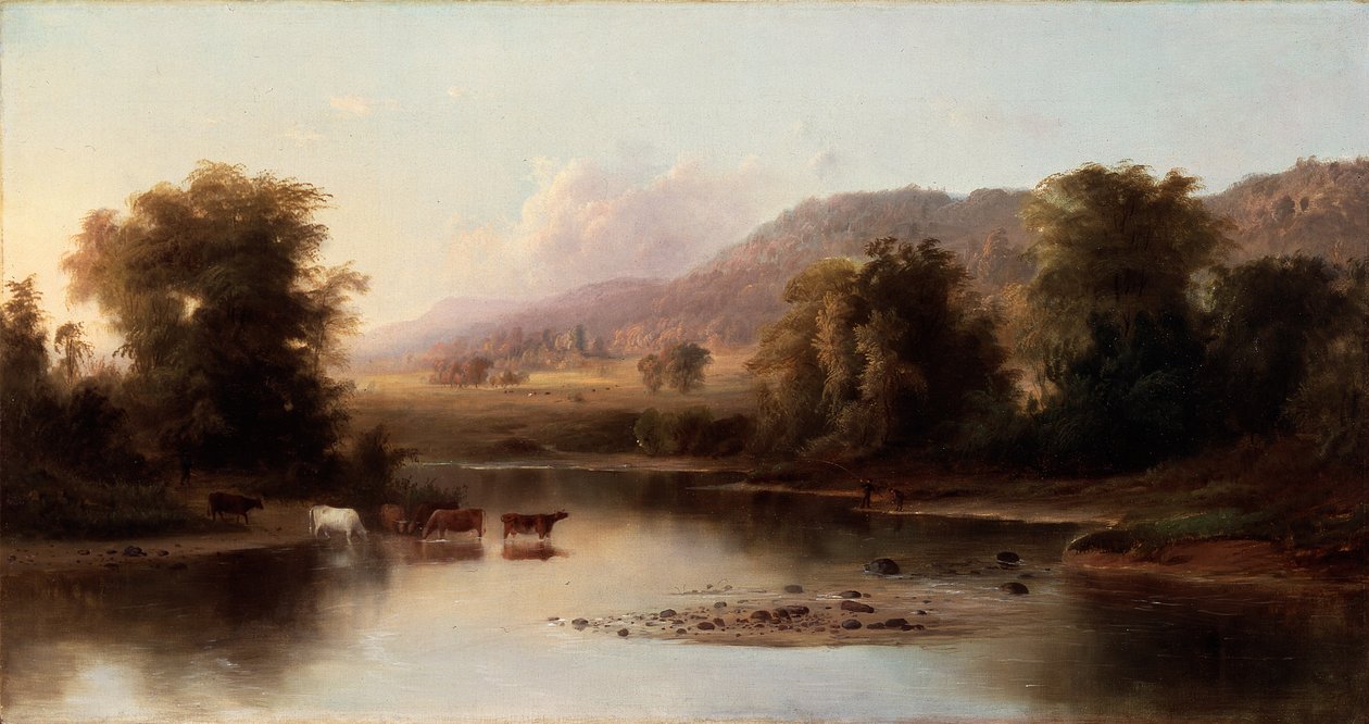 Pohled na řeku Svaté Anny od Robert Seldon Duncanson