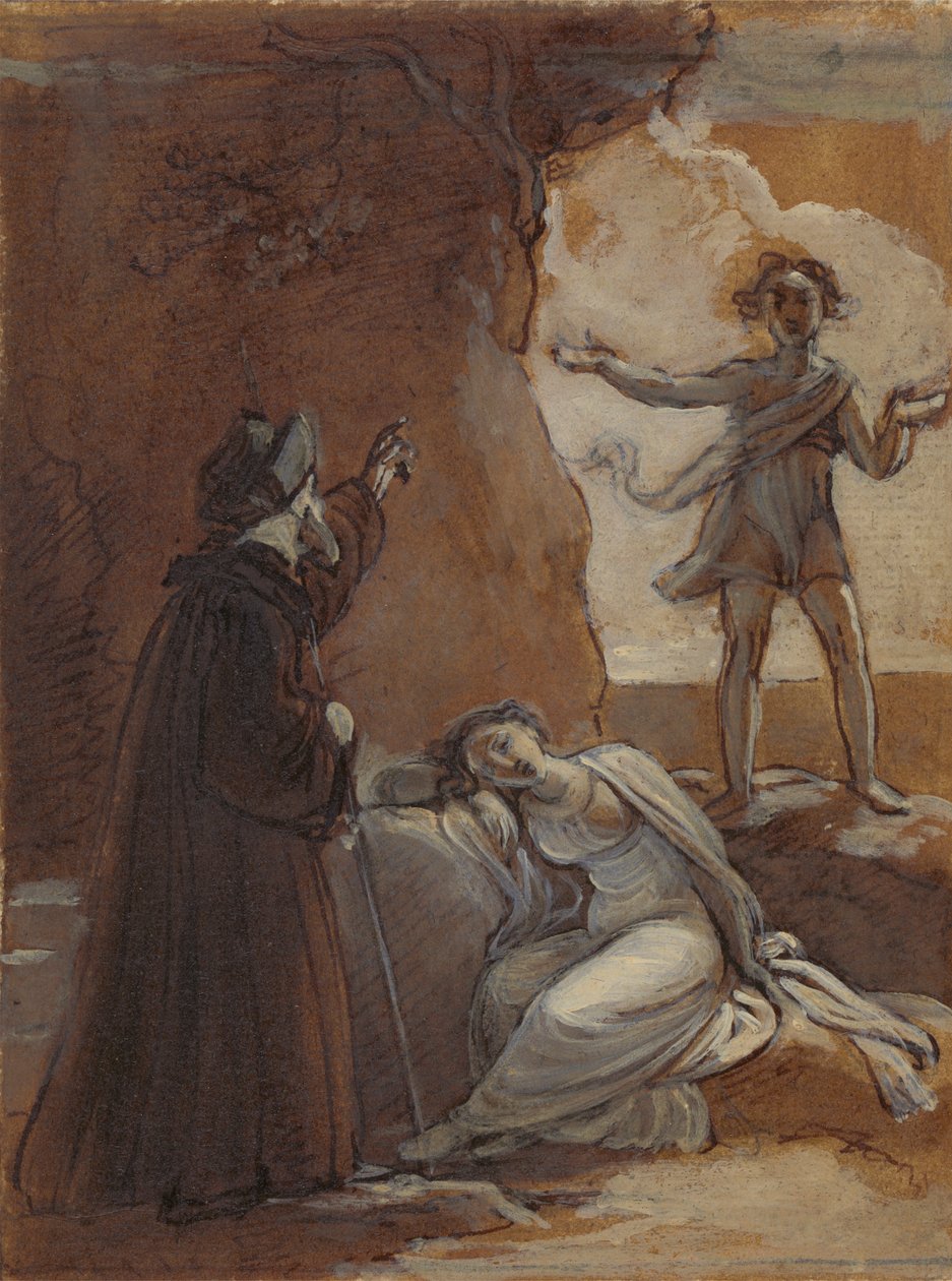 Prospero a Ariel od Robert Smirke