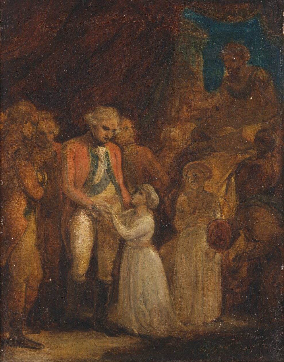 Dva synové Tipu Sahiba, sultána z Mysore, byli předáni jako rukojmí generálu Cornwallisovi od Robert Smirke