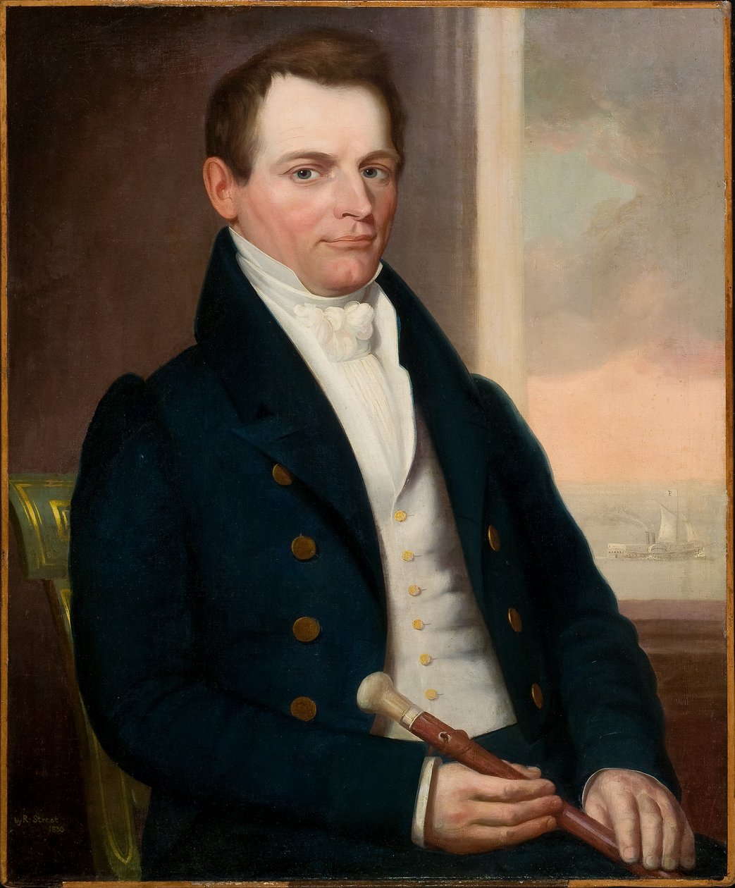 Portrét muže 1830 (olej na plátně) od Robert Street