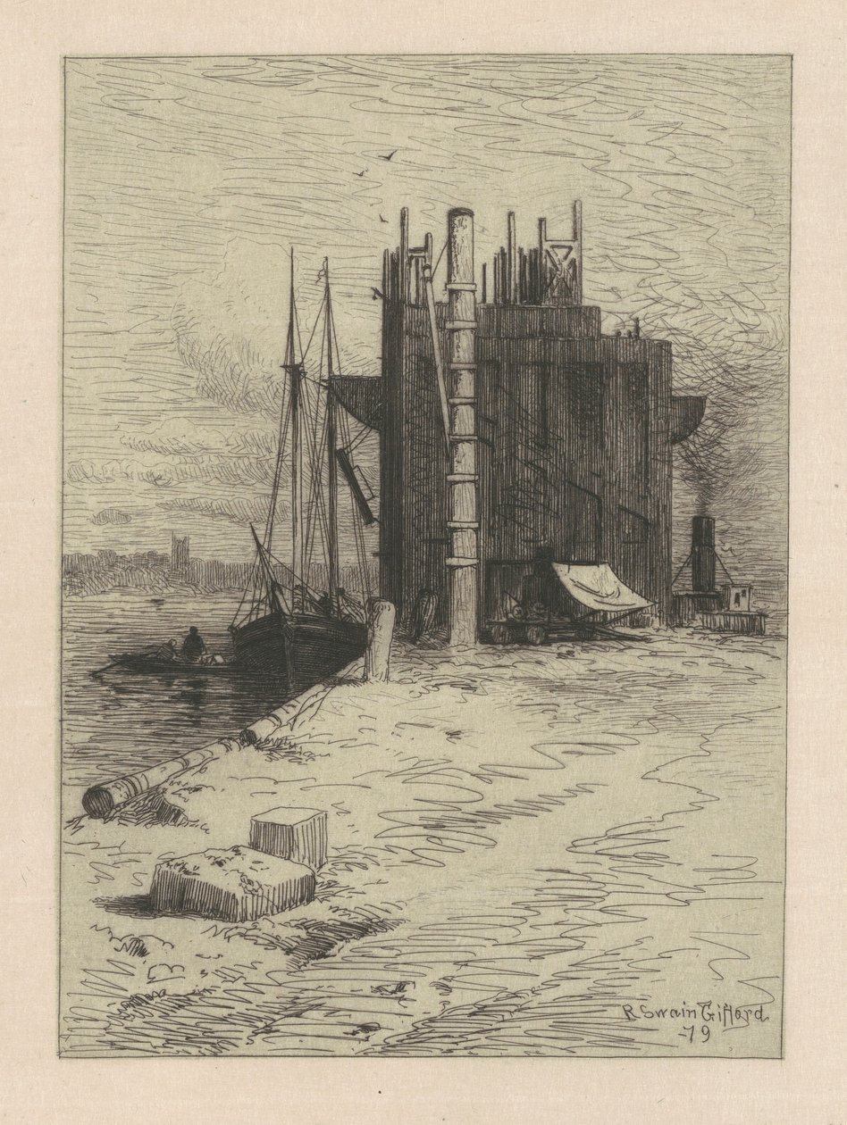 Kapsy uhlí v New Bedfordu od Robert Swain Gifford
