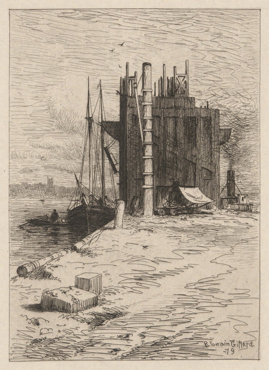 Kapsy uhlí v New Bedfordu od Robert Swain Gifford