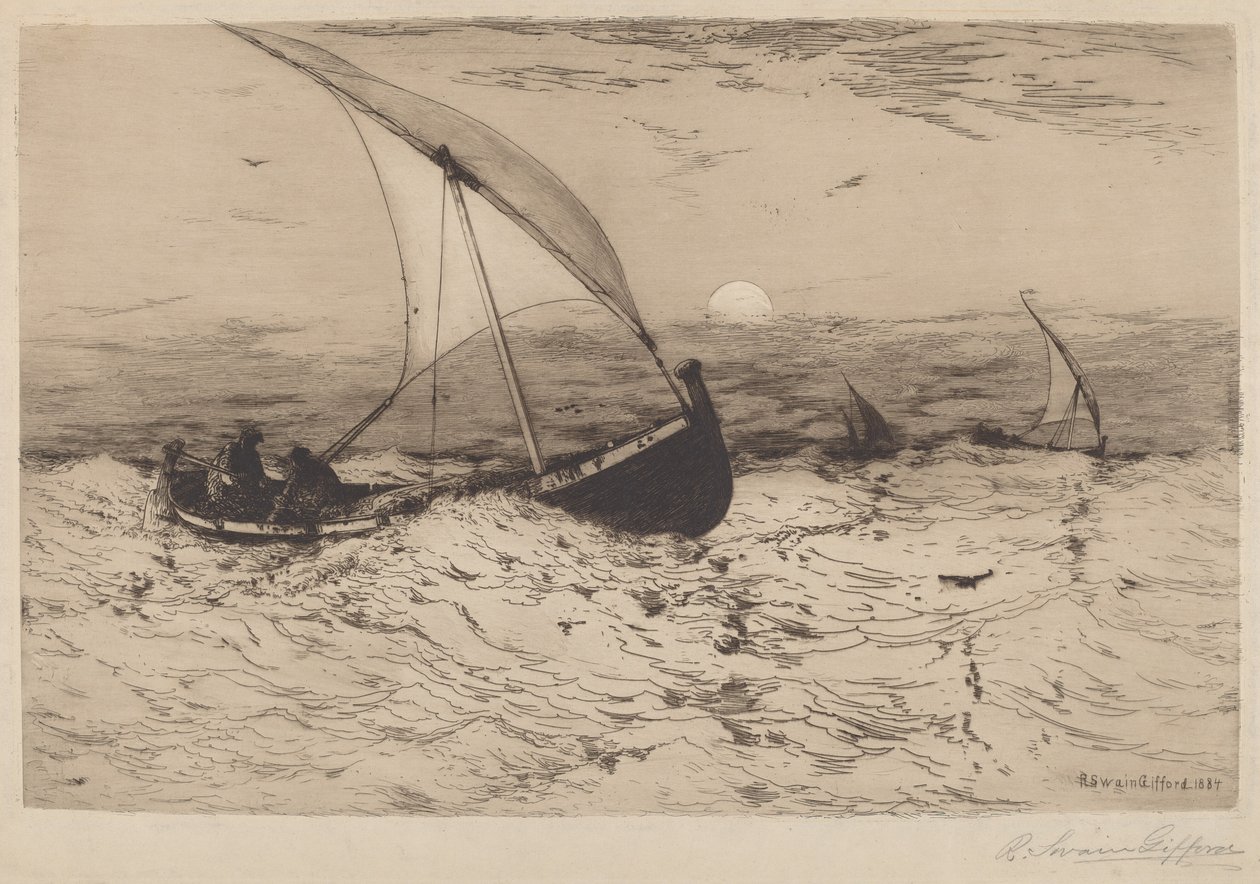 Neapolské rybářské lodě vracející se domů od Robert Swain Gifford
