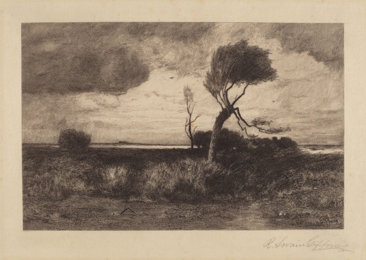 Blízko pobřeží [velký talíř] od Robert Swain Gifford