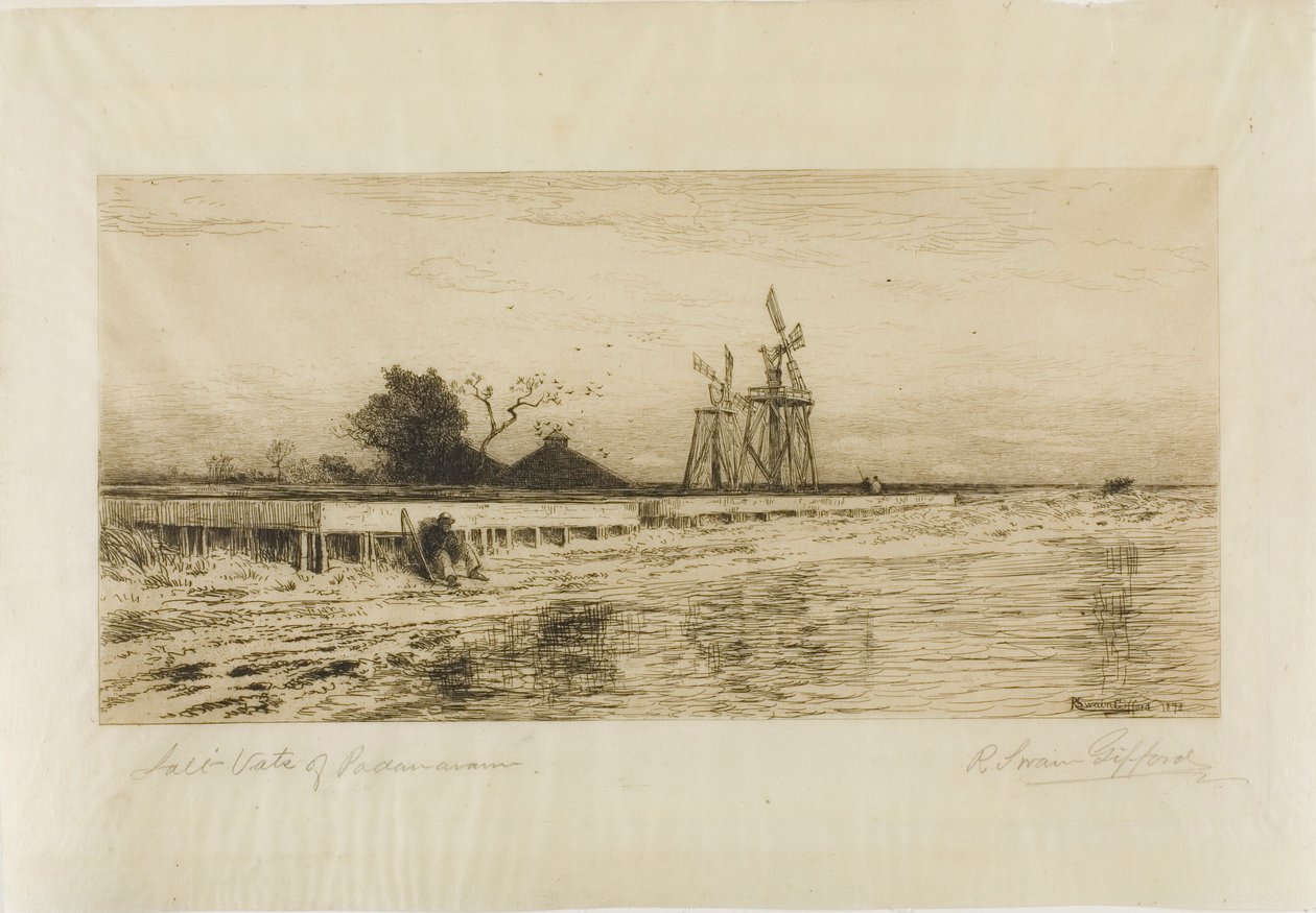 Solné kádě Padanaram od Robert Swain Gifford