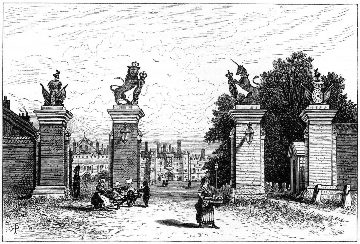 Vchod do paláce Hampton Court, 1880. od Robert Taylor Pritchett